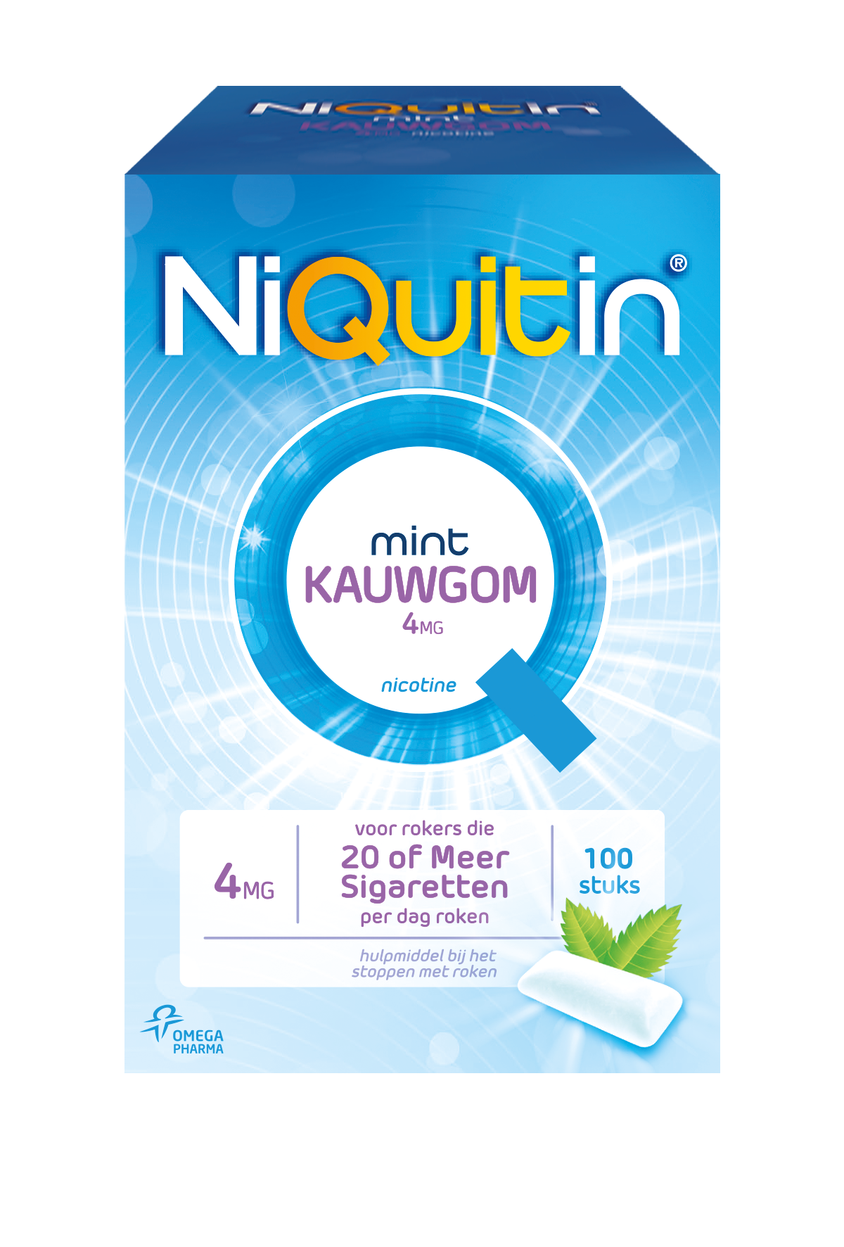 NiQuitin<sup>®</sup> Mint Kauwgom / 4 mg NiQuitin<sup>®</sup> Mint Kauwgom / 4 mg
